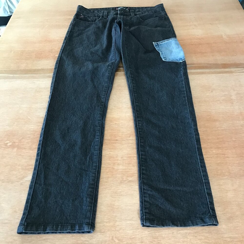 Southpole Skinny Jeans Men 30x30 Black Mid Rise Stretch Hip Hop Skater 16576